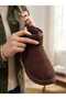 Brown Ultra Mini Wool and Fur Boots - 3