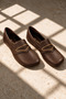 Royn Brown Leather Women's Genuine Leather Loafer Shoes with Trok Detail - 2