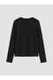 Alita City Black T-Shirt with Oval Neckline and Window Detail for Girls - 3