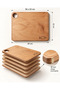 Fish Cutting Board – 30X23 cm 18 mm Natural Wood Plywood Kitchen Chopping Board - 5