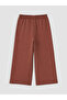 Alita City Brown with a Difference 2 Thread Count Straight Loose & Wide Leg Girls' Pants - 5