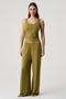 Relaxed Fit Draped Three-Piece Dressing Gown Set - 4