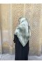 Large Size Cloud Pattern Cotton Soft Scarf-Water Green 120X120 - 3