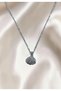 Openable Seashell Pearl Detailed Gold Steel Necklace