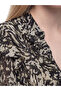 Esvab • Modern & Distinctive Embroidered Belted Ruffle Chiffon Mini Dress - 4
