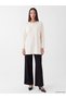 Two Mt Shop Quality Lcw Everyday Ecru Diving Fabric Stone Oversized Women's Sweatshirt Tunic - 2
