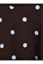 Esvab • Modern & Distinctive Polka Dot Loose Fit Women's Thick Sweatshirt - 7