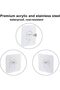 Adhesive Wall Hooks : 18Pcs Transparent Heavy Duty Self-Sticking Hangers Without Nails, Wa - 3