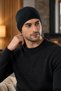 Men's Thermal Underwear Set Top and Bottom Set Long Sleeve Crew Neck Winter Stretch Fabric - Beanie Gift Included - 4