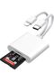 هاسثيب قارئ بطاقات ذاكرة متعدد الوظائف – محول ذاكرة USB مع وصلة ميموري كارد ووصلة كاميرا، يدعم SD/Mi