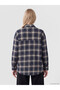 Esvab • Modern & Distinctive Checkered Embroidered Loose Fit Women's Lumberjack Shirt - 5