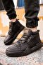 Daily Non-Slip Sole Lace-Up Orthopedic Half Boots - 5