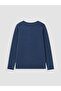 Crew Neck Printed Long Sleeve Girls' T-Shirt - 4