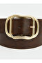 Two Mt Shop Quality Lcw Accessories Brown Plain Women's Belt - 3