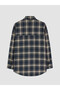 Esvab • Modern & Distinctive Checkered Embroidered Loose Fit Women's Lumberjack Shirt - 7