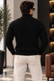 Hair Braid Patterned Basic Men's Knitwear Cardigan - 4