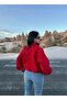 Red Stand Collar Bengaline Jacket - 2