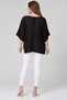 Women's Italian Style Bat Sleeve Oversize Mercerized Knitwear Blouse - 5