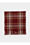 Rmz Gi̇yi̇m Farki̇yla Checkered Embroidered Women's Scarf - 3