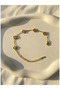 Unisex Stainless Steel Double-Sided Clover Bracelet - Tarnish Resistant - 17+5 cm Length