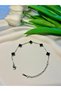 Unisex Stainless Steel Double-Sided Clover Bracelet - Tarnish Resistant - 17+5 cm Length