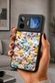 Gm 26 Pro Compatible Printed, Matte Black, Soft Silicone, Protective, Shock Absorbing Cover, Case