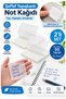 White Adhesive Transparent Note Paper 50 Sheets 2 Packs Square Transparent Postit 75X75 mm Translucent Marker Highlighter