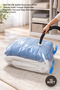 10 Pieces of Vacuum Storage Bags – 80X100 cm Transparent Leak-Proof Ziplock Vacuum Valve Quilt Blanket Storage Vacuum Bag Storage
