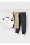 Boy's Pants T-Shirt Vest Set Dark