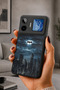 Gm 26 Pro Compatible Printed, Matte Black, Soft Silicone, Protective, Shock Absorbing Cover, Case
