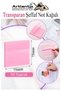 White Adhesive Transparent Note Paper 50 Sheets 2 Packs Square Transparent Postit 75X75 mm Translucent Marker Highlighter - 2
