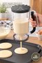 10 Pieces of Dough Dispenser – 1000 ml Capacity Mixer Dispenser with Transparent Plastic Drip-Free Nozzle (Dough Dispenser Batter Pourer)