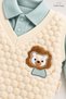 Baby Boy Set with Lion Detail, One-Piece Top and 2-Piece Bottom and Top Set - 6
