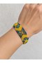 Handmade Yellow Macrame Bracelet with Bead Detail, Colorful Ethnic Patterned Women's Accessory