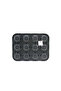 2 Pieces Muffin Cake Mold – 12 Cavity Flat Bottom Metal Black, Oven Compatible Muffin Pan Cupcake Pan - 3