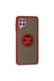 Samsung Galaxy A22 Case Montreal Ring Silicone Cover - Red - 3