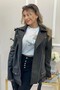 Long Oversize Black Women's Leather Jacket