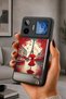 Gm 26 Pro Compatible Printed, Matte Black, Soft Silicone, Protective, Shock Absorbing Cover, Case