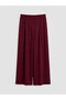 Two Mt Shop Quality Lcw Curve Burgundy Interlock Plain Loose & Baggy Women's Sweatpants - 3