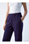 Two Mt Shop Quality Navy Blue Women's Jogger Sweatpants with Elastic Waistband - 3