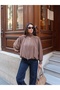Women's Collar Button Detailed Zippered Flowy Balloon Sleeve Seasonal Jacket - 2