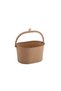 1 Piece Wicker-Look Clothespin Basket – Plastic Clothespin Box, Laundry Clothespin Organizer, Balcony and Bathroom Organizer, Assorted Colors, Clothespin Basket - 3