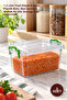 3 Pieces Transparent Storage Box – 1.2 Liter Green Plastic Box with Clip-On Lid, Bpa-Free, Kitchen and Office Storage Box