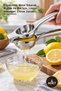 5 Pieces Stainless Steel Lemon Squeezer – Ergonomic Metal Juicer, for Kitchen and Bar, Lemon Squeezer, Citrus Juicer