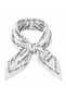 Ataturk Signature Patterned White 100% Cotton 52X52Cm Scarf Bandana (School, Event, Ceremony, Show) - 4