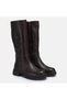 Large Size Women's Genuine Leather Boots 41-42-43-44-Brown - 4