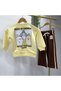 Girls' 3-Ply Cotton Back Printed Sweatshirt and Trackpants Set 2-8 Years - 4