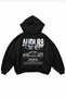 Audi R8 Printed Oversize Hoodie Hooded Sweatshirt