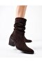Kod.105, Western Style, Low-Cut, Thick Heel, No Laces or Zippers, Bellows Boots, Genuine Leather - 3