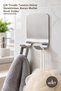 3Pcs Multi-Purpose Self-Adhesive Stainless Steel Hanger – Double Prong Design No Drilling Required, Bathroom Kitchen Hook Holder